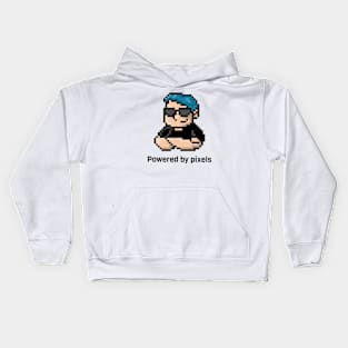 Powered by pixels Kids Hoodie